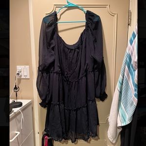 Navy Cinq A Sept Chiffon Dress